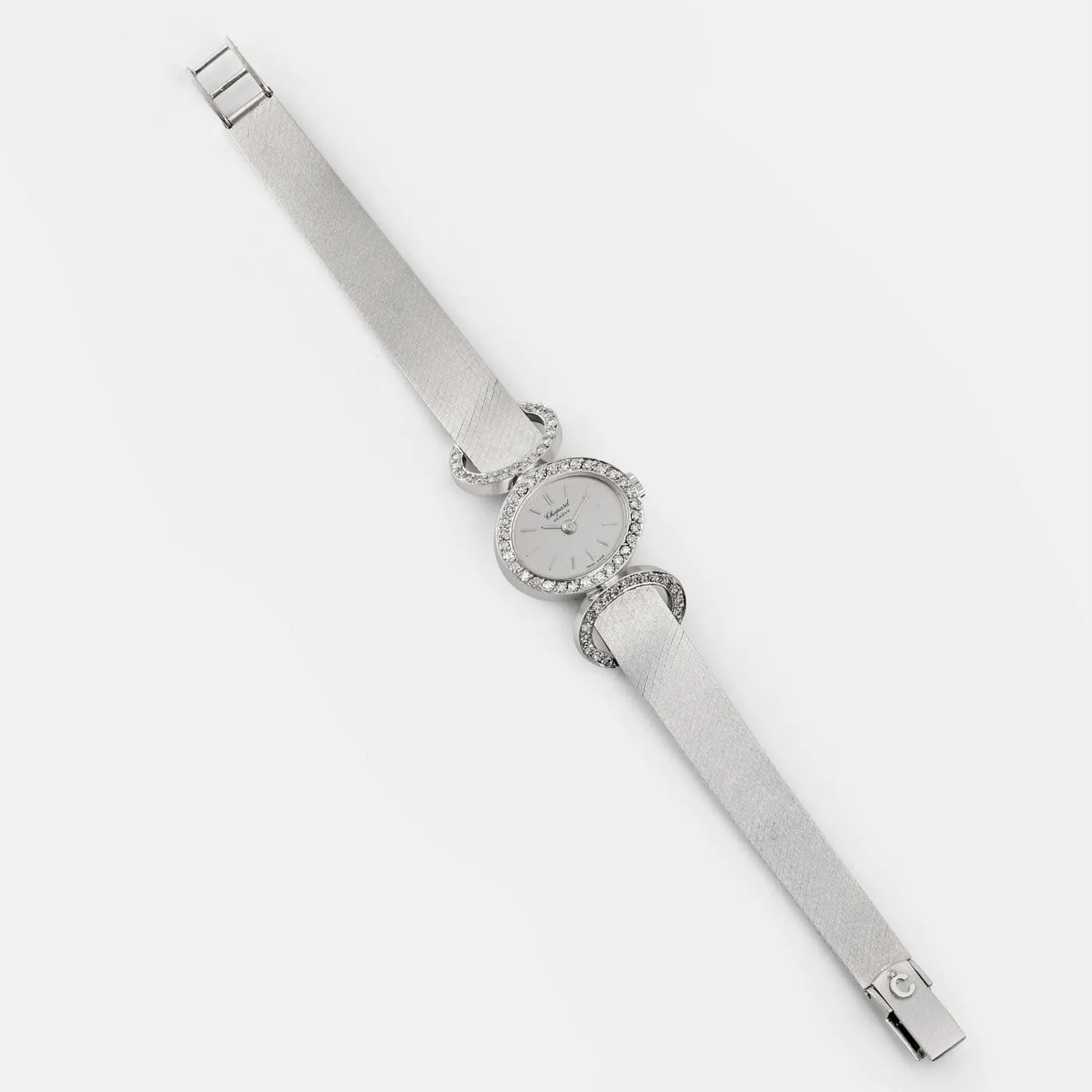 Chopard - Montre vintage en or blanc et diamants sold by 58 Facettes product image thumbnail 3