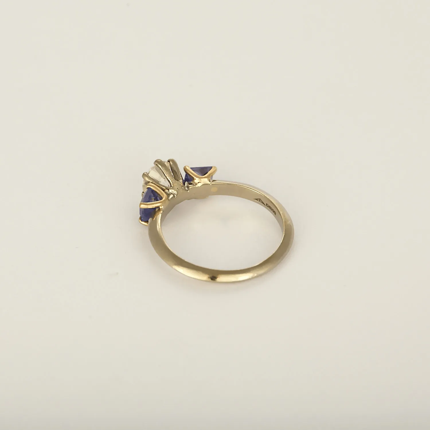 Bague en Or blanc & rose 18k Diamant and Tanzanite sold by 58 Facettes product image thumbnail 5