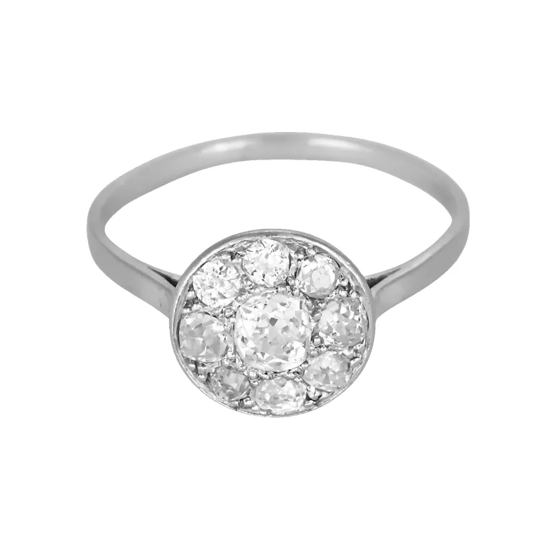Charmante Bague en or gris et diamants made by 58 Facettes