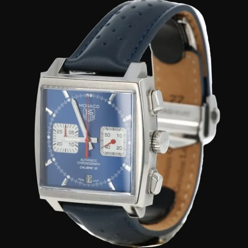 TAG Heuer Monaco - Montre chronographe Calibre 12 en acier made by 58 Facettes