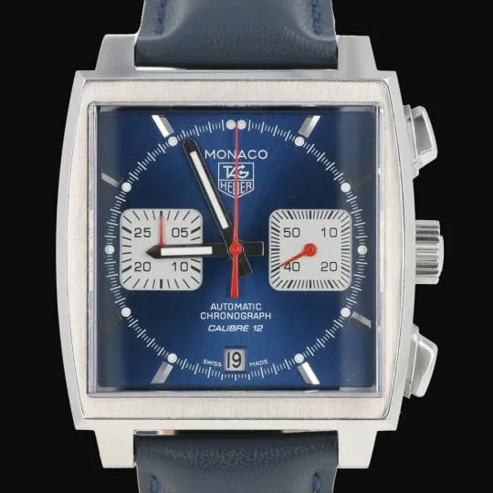 TAG Heuer Monaco - Montre chronographe Calibre 12 en acier sold by 58 Facettes product image thumbnail 2