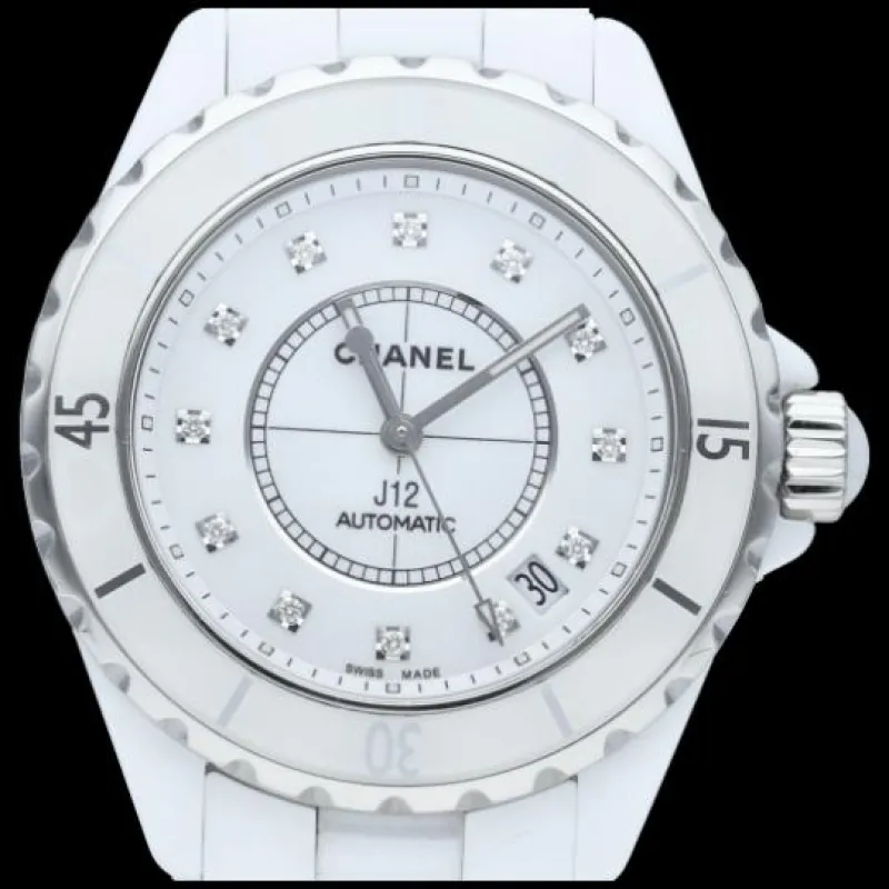 Chanel J12 - Montre 38 mm automatique en céramique made by 58 Facettes