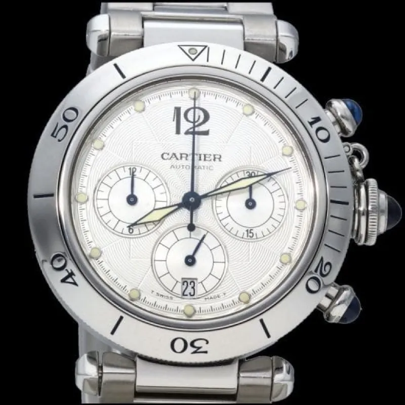 Cartier Pasha Seatimer - Montre en acier made by 58 Facettes