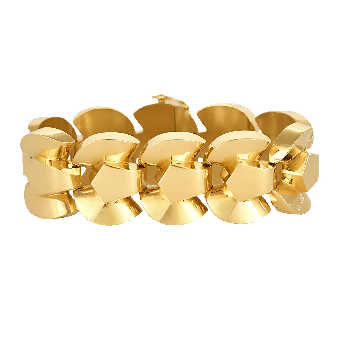 Bracelet Tank en or jaune sold by 58 Facettes