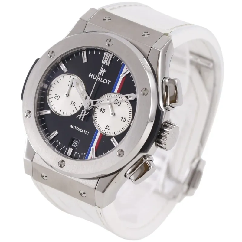 Hublot Classic Fusion - Montre automatique en titane et alligator made by 58 Facettes