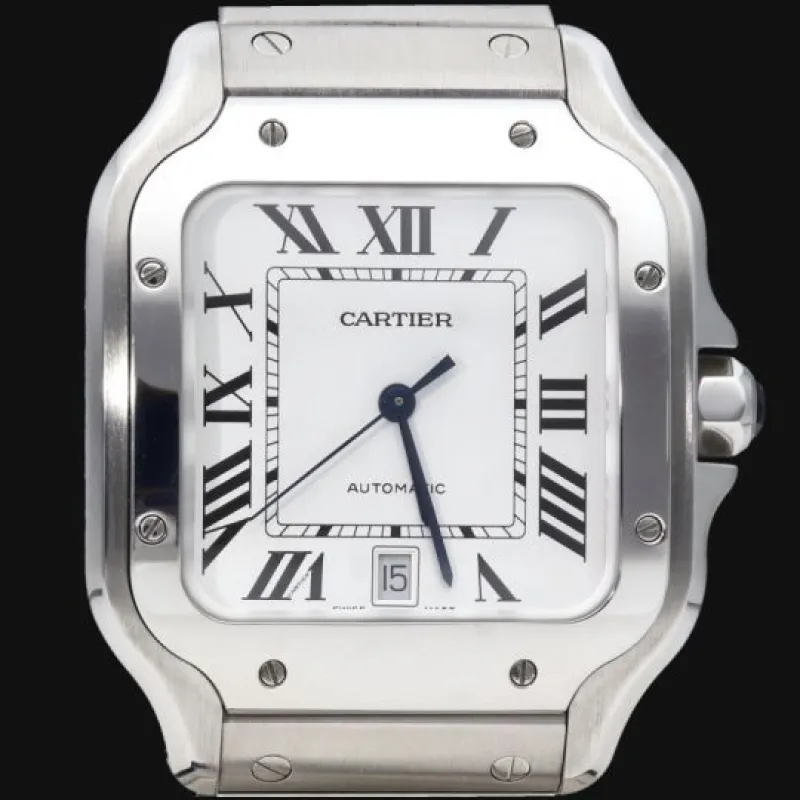 Cartier Santos XL - Montre en acier made by 58 Facettes