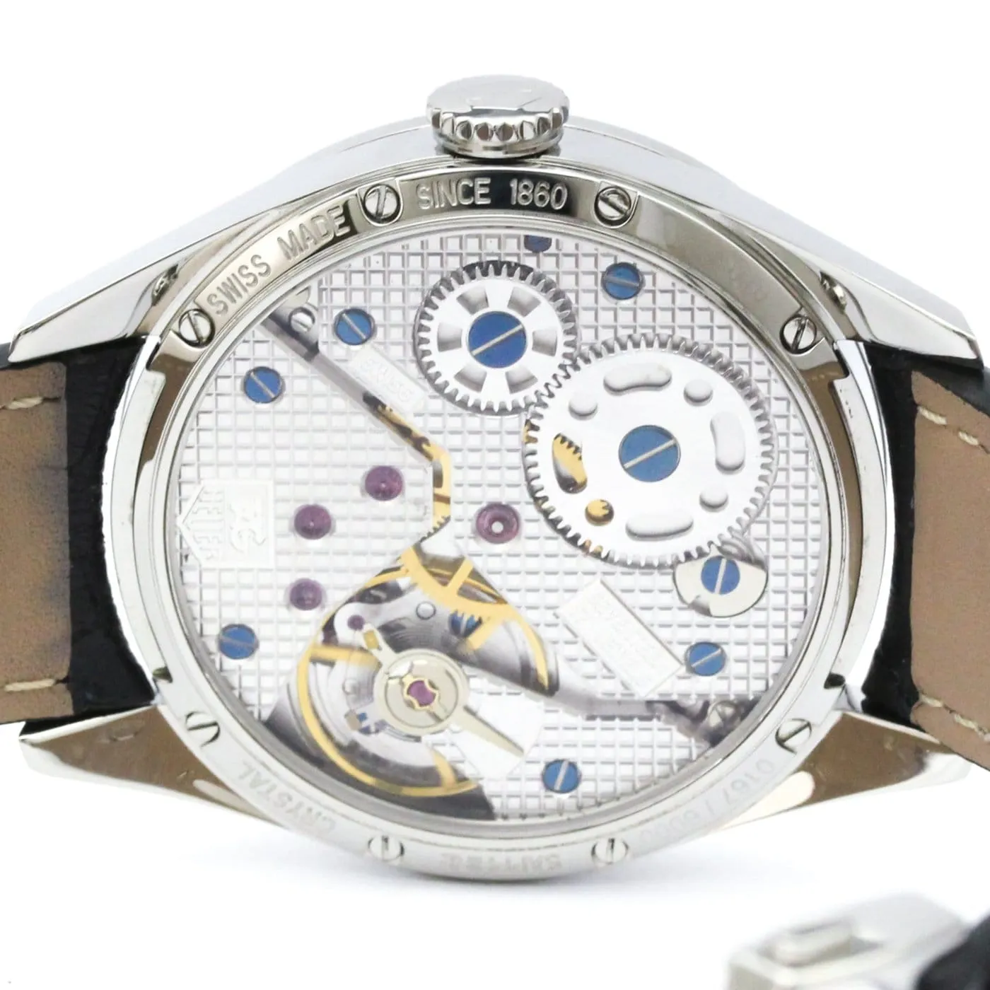 Tag Heuer Carrera Calibre 01 - Montre en acier et alligator sold by 58 Facettes product image thumbnail 5