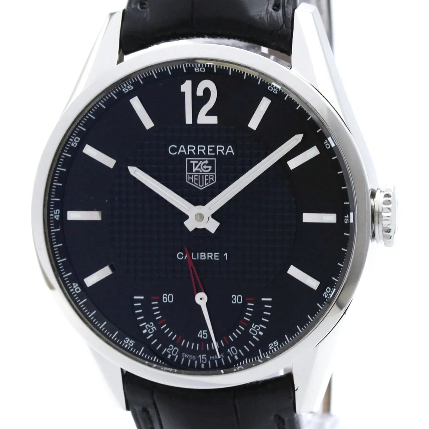 Tag Heuer Carrera Calibre 01 - Montre en acier et alligator sold by 58 Facettes product image thumbnail 2