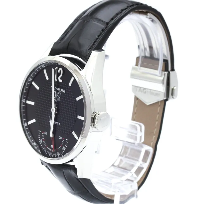 Tag Heuer Carrera Calibre 01 - Montre en acier et alligator made by 58 Facettes
