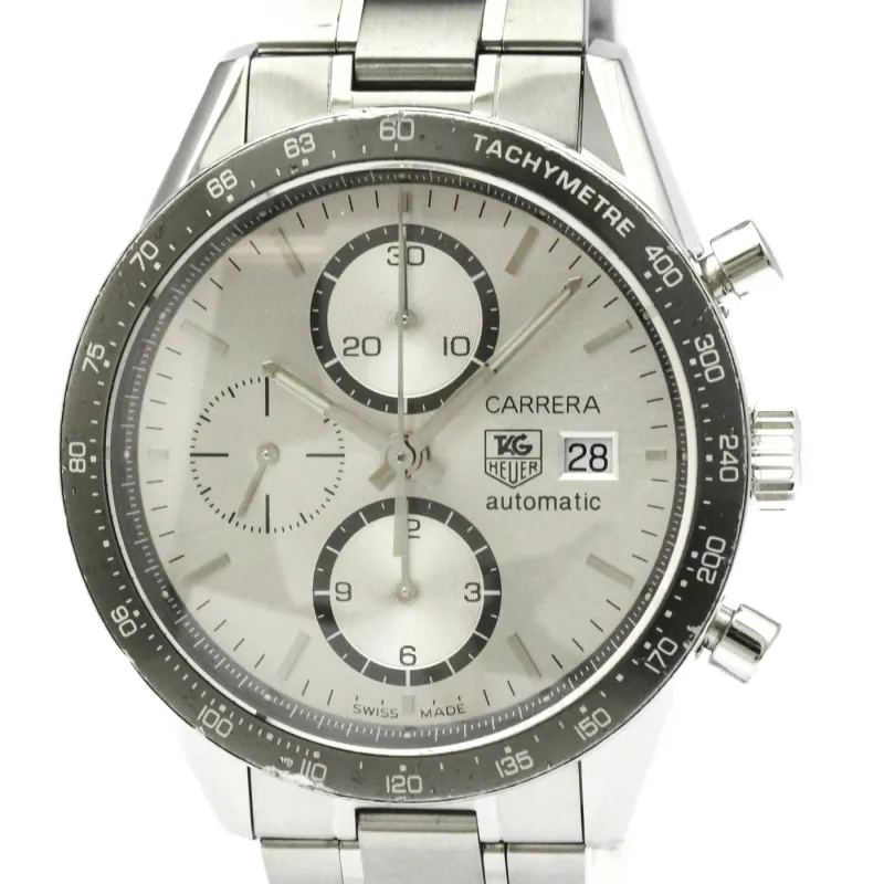 Tag Heuer Carrera - Montre chronographe automatique en acier made by 58 Facettes