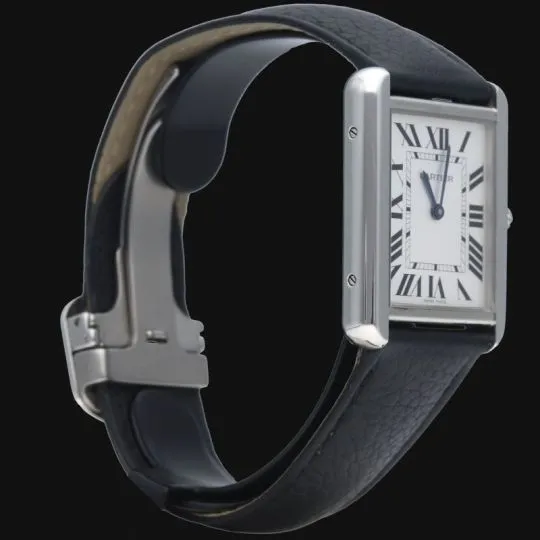 Cartier Tank Solo - Montre quartz bracelet cuir sold by 58 Facettes product image thumbnail 4