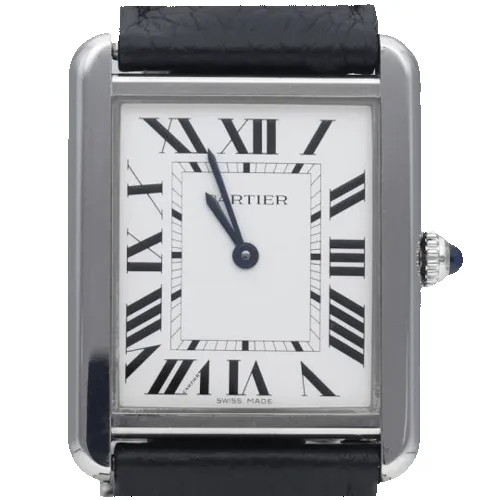 Cartier Tank Solo - Montre quartz bracelet cuir sold by 58 Facettes