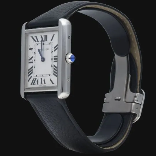 Cartier Tank Solo - Montre quartz bracelet cuir sold by 58 Facettes product image thumbnail 5