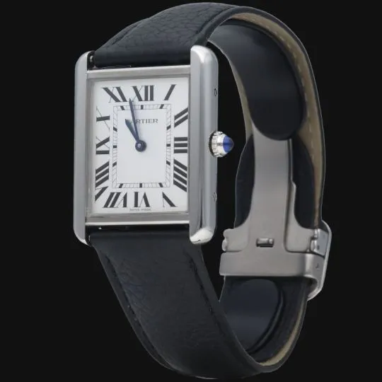 Cartier Tank Solo - Montre quartz bracelet cuir sold by 58 Facettes product image thumbnail 2