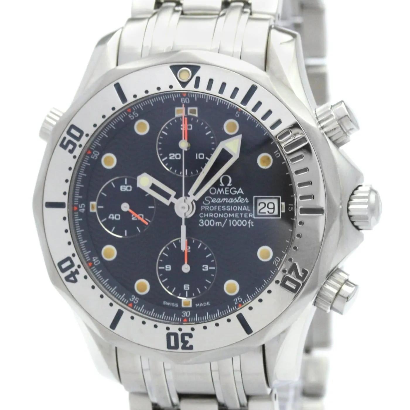 Omega Seamaster Diver 300M - Montre chronographe automatique en acier sold by 58 Facettes