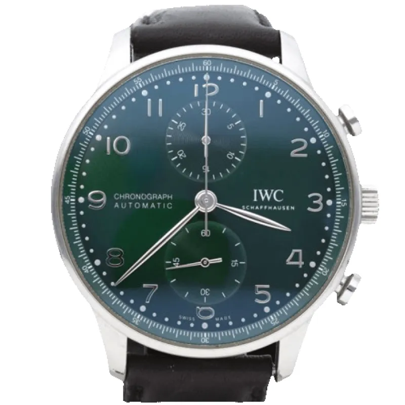 IWC Portugieser - Montre chronographe en acier made by 58 Facettes