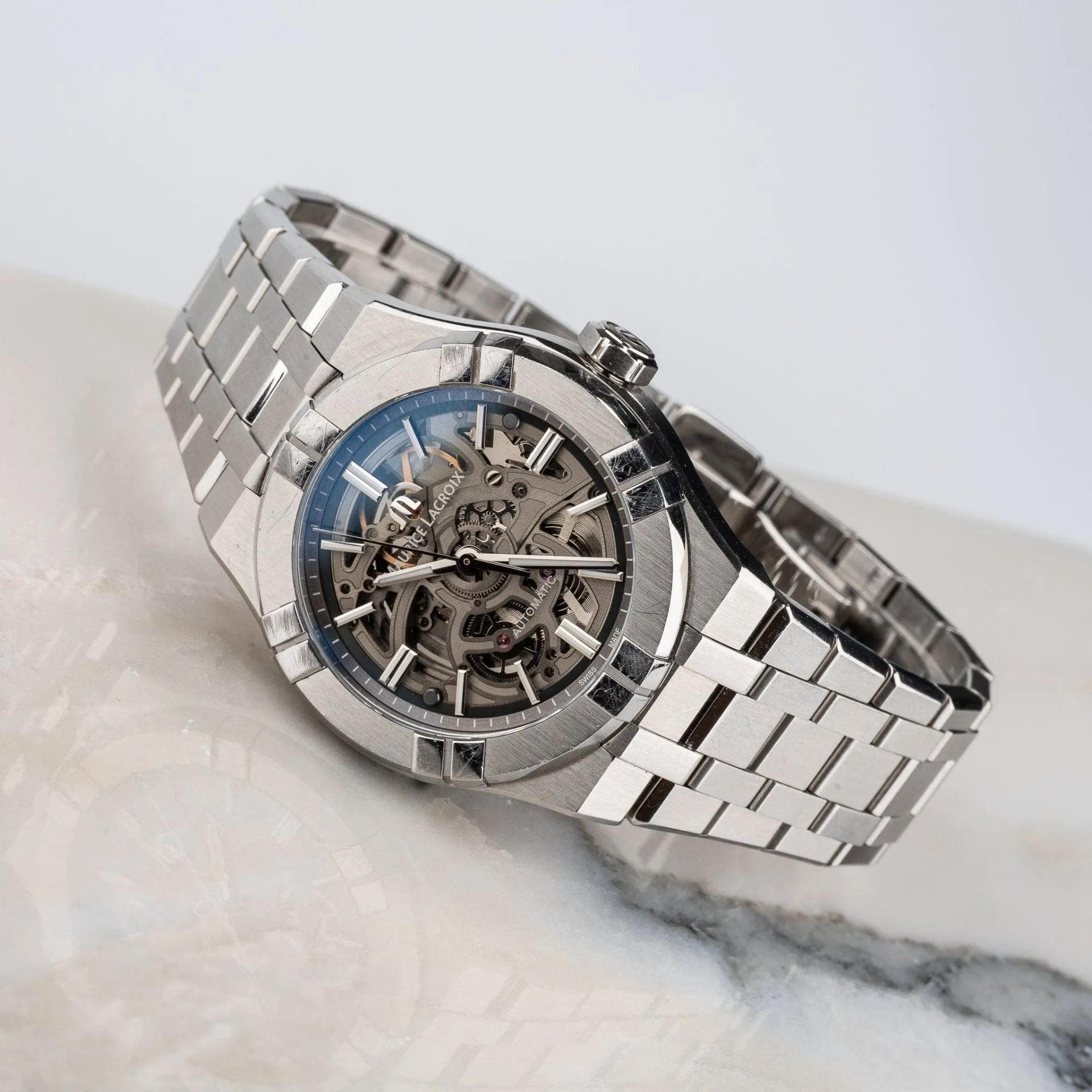 Maurice Lacroix Aikon Skeleton - Montre automatique en acier sold by 58 Facettes product image thumbnail 2