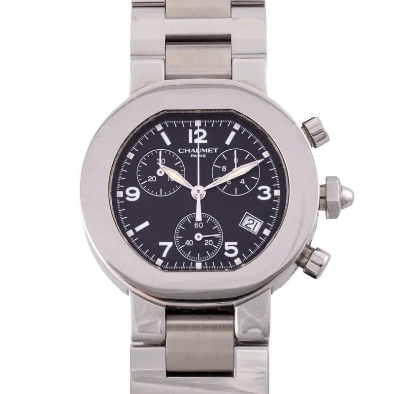 Chaumet Chronograph Quartz - Montre chronographe en acier made by 58 Facettes