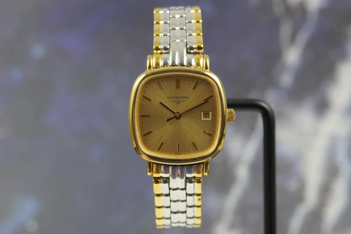 Longines - Montre Quartz L4.261.2 en acier bicolore made by 58 Facettes