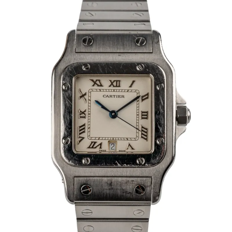 Cartier Santos Galbée - Montre 1564 en acier made by 58 Facettes