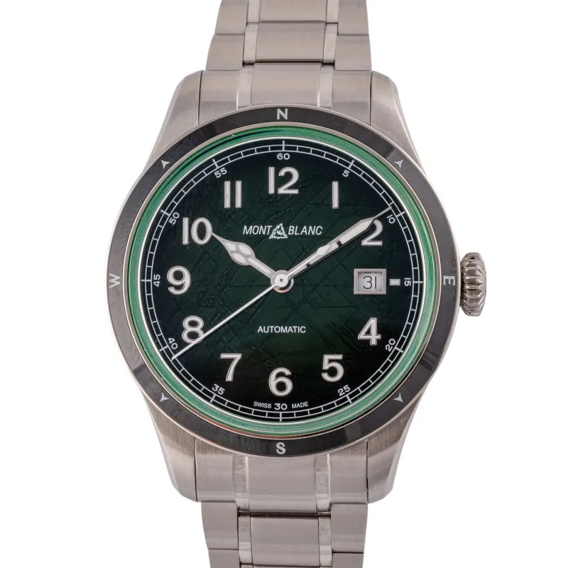 Montblanc 1858 Date 0 Oxygen - Montre en acier made by 58 Facettes