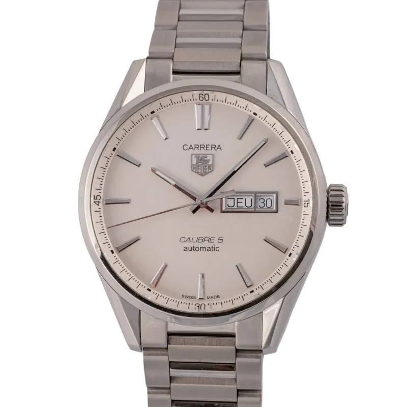TAG Heuer Carrera Calibre 5 - Montre en acier made by 58 Facettes