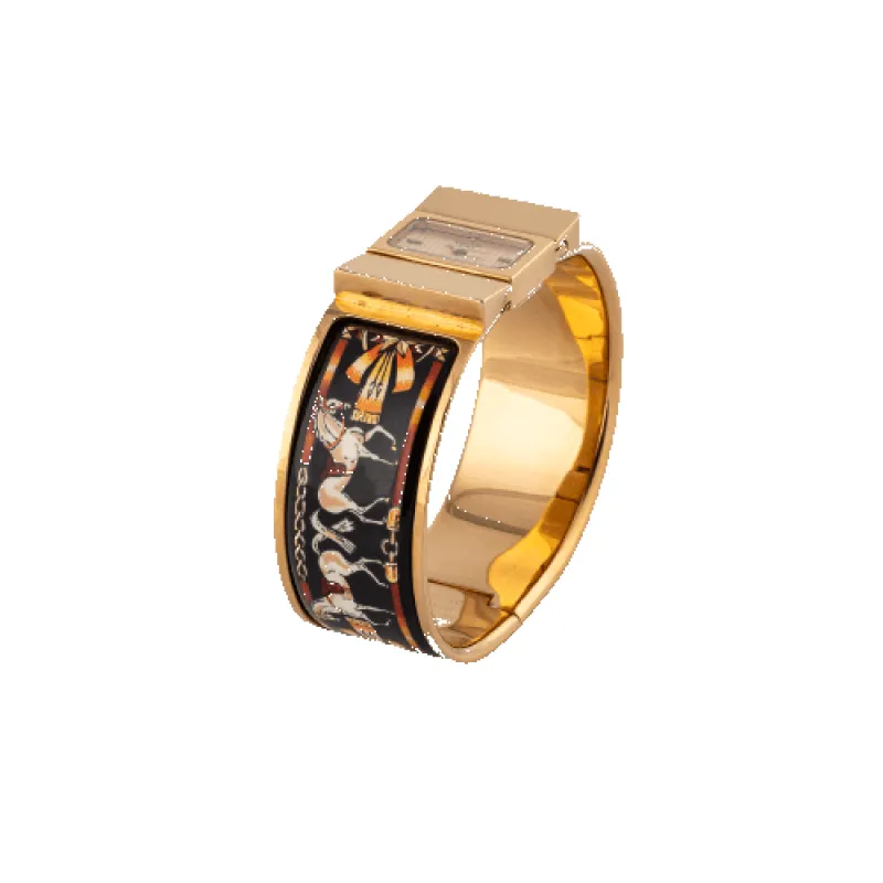 Hermès Loquet - Montre L01.201 plaqué or made by 58 Facettes