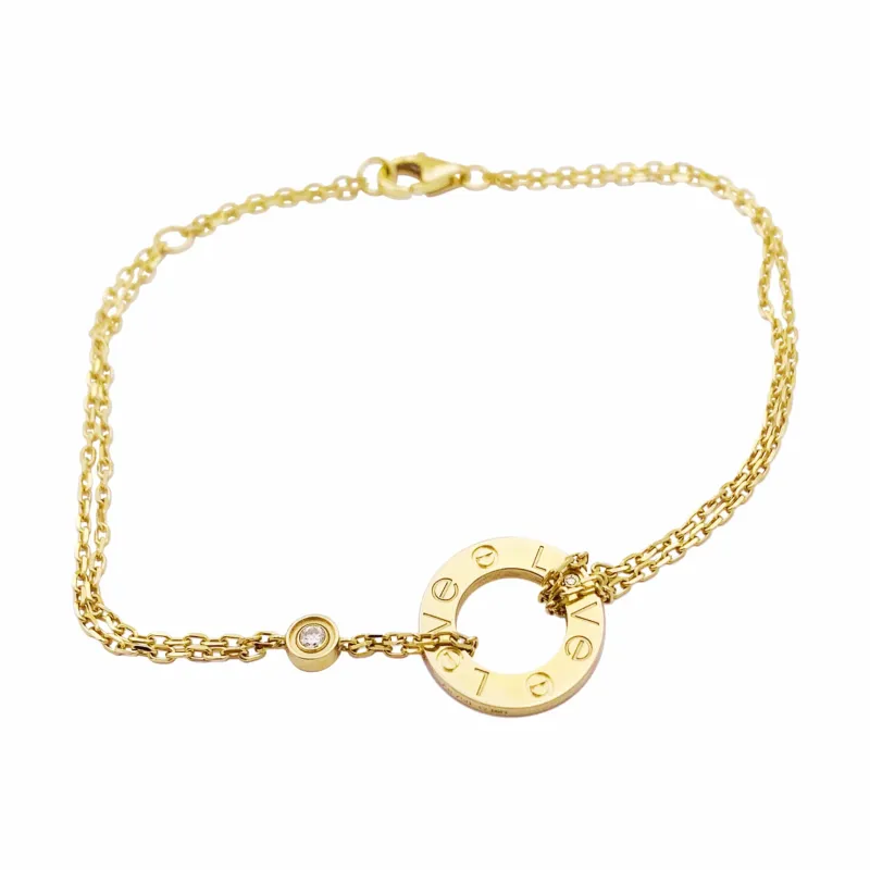 Cartier Love - Bracelet en or rose et diamants made by 58 Facettes