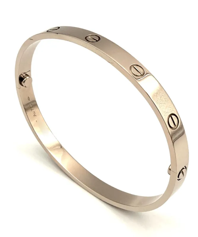 Cartier Love - Bracelet classique taille 20 en or gris 18K made by 58 Facettes