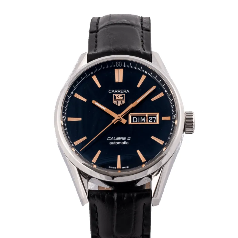 TAG Heuer Carrera - Montre Calibre 5 WAR201C-1 made by 58 Facettes