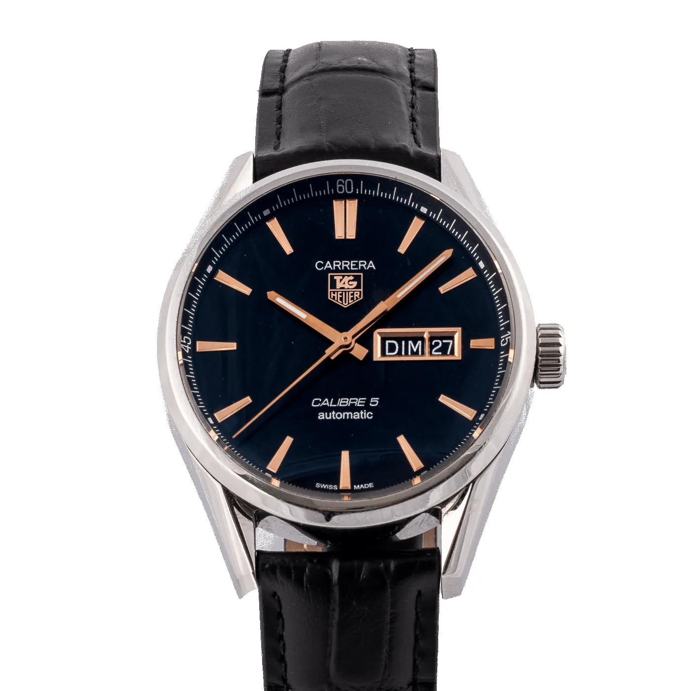 TAG Heuer Carrera - Montre Calibre 5 WAR201C-1 sold by 58 Facettes