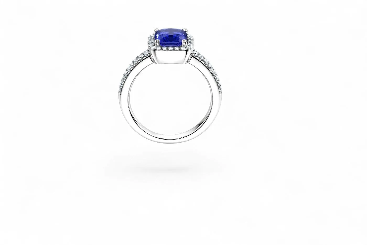 Tanzanite Impériale - Bague en or blanc 18 carats, tanzanite et diamants sold by 58 Facettes product image thumbnail 5