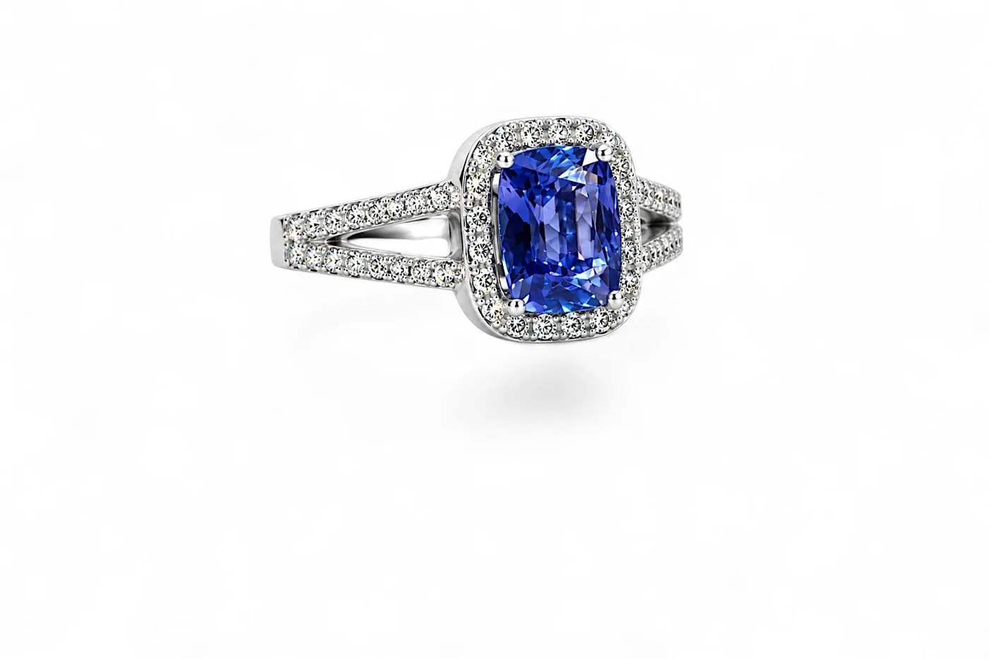 Tanzanite Impériale - Bague en or blanc 18 carats, tanzanite et diamants sold by 58 Facettes product image thumbnail 2