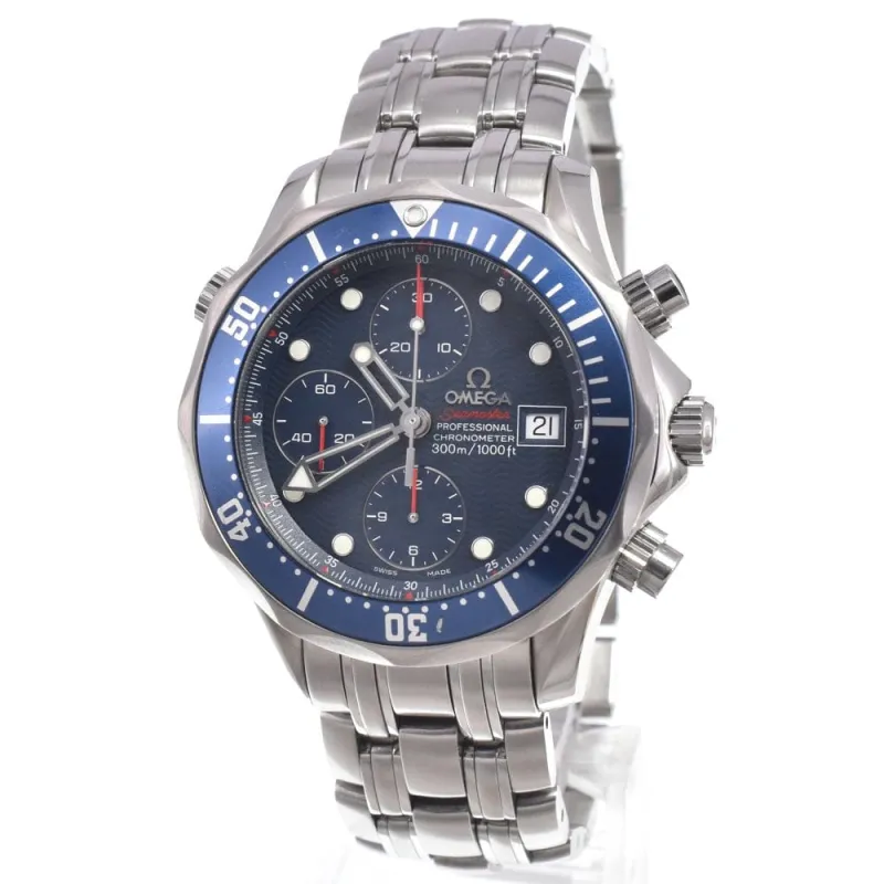 Omega - Montre Seamaster Diver 300M Chronometer Chronograph automatique en acier inoxydable made by 58 Facettes