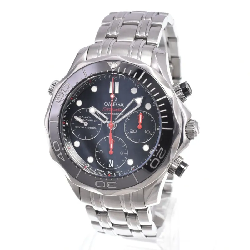 Omega - Montre Seamaster Diver 300M Chronomètre Chronographe automatique en acier inoxydable made by 58 Facettes