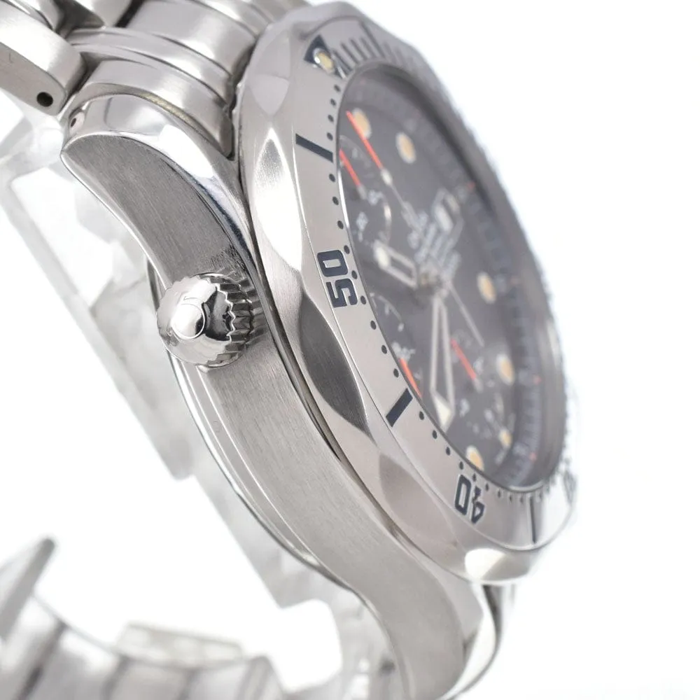 Omega - Montre Seamaster Diver 300M Chronomètre Chronographe automatique en acier inoxydable sold by 58 Facettes product image thumbnail 4