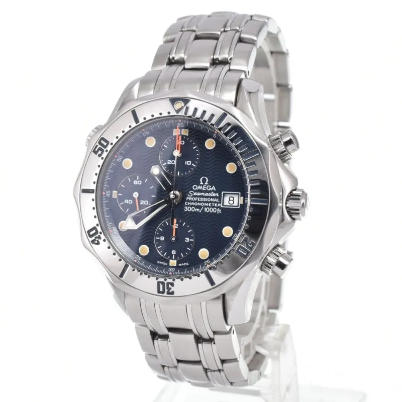 Omega - Montre Seamaster Diver 300M Chronomètre Chronographe automatique en acier inoxydable made by 58 Facettes