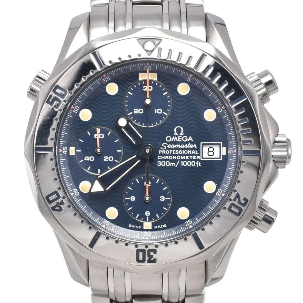 Omega - Montre Seamaster Diver 300M Chronomètre Chronographe automatique en acier inoxydable sold by 58 Facettes product image thumbnail 2