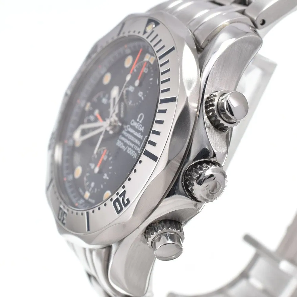 Omega - Montre Seamaster Diver 300M Chronomètre Chronographe automatique en acier inoxydable sold by 58 Facettes product image thumbnail 3