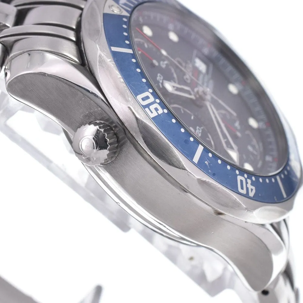 Omega Seamaster Diver 300M - Montre chronographe automatique en acier inoxydable sold by 58 Facettes product image thumbnail 4