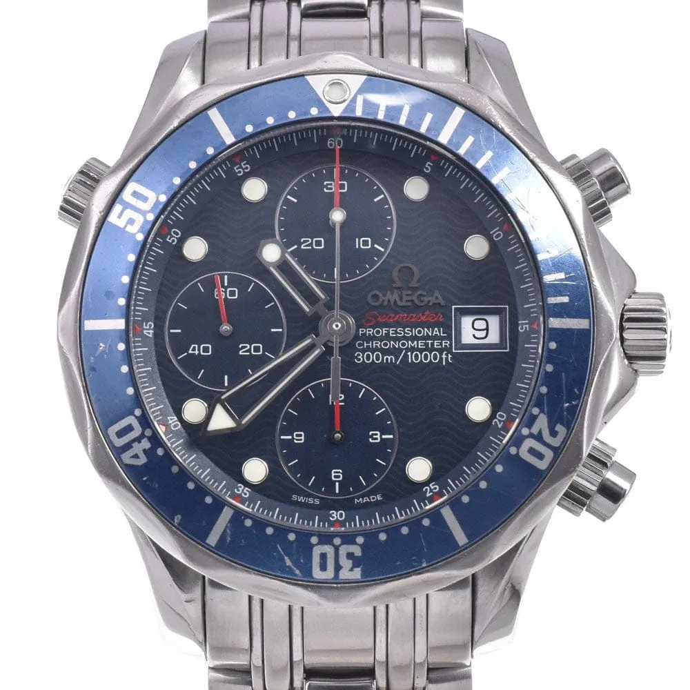 Omega Seamaster Diver 300M - Montre chronographe automatique en acier inoxydable sold by 58 Facettes product image thumbnail 2