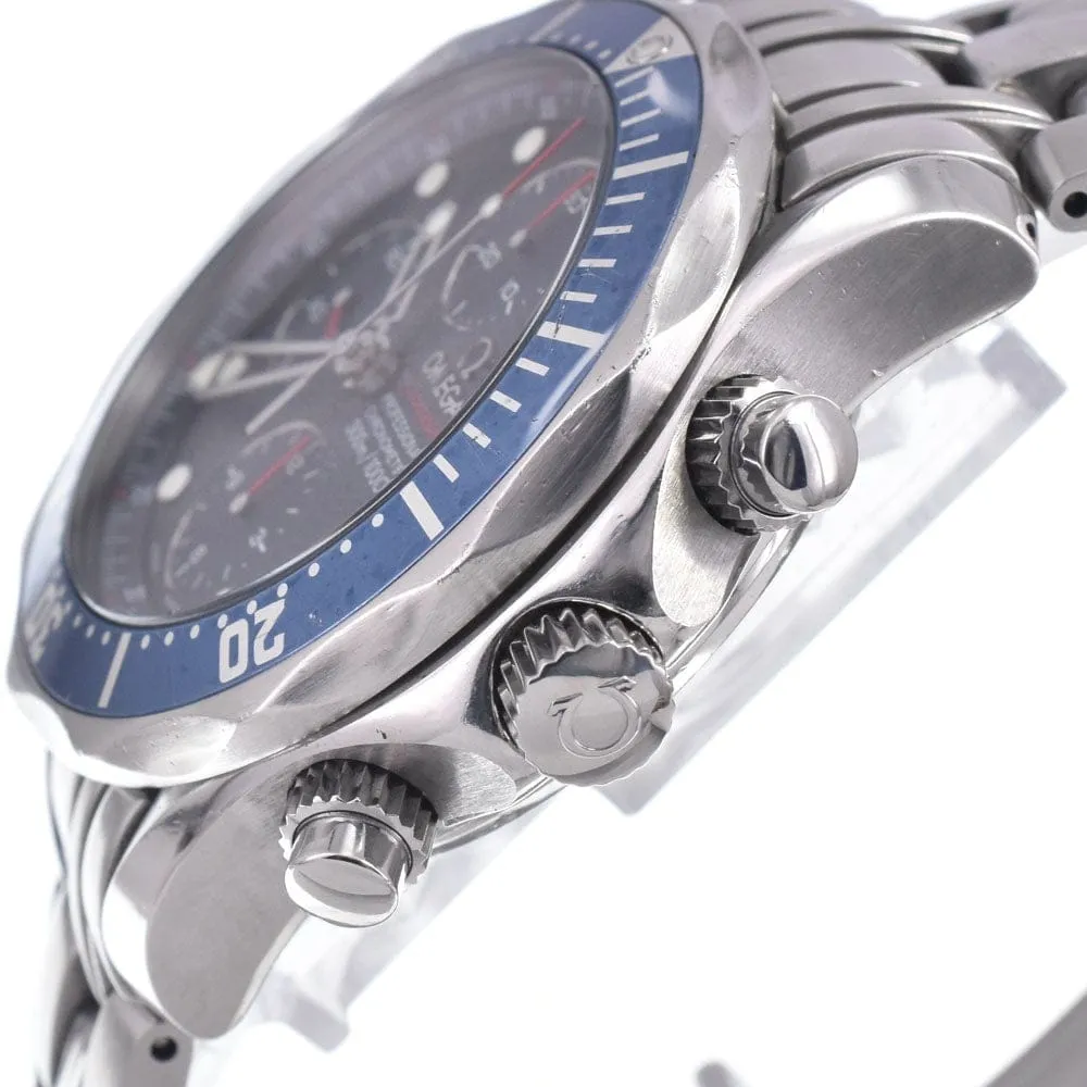Omega Seamaster Diver 300M - Montre chronographe automatique en acier inoxydable sold by 58 Facettes product image thumbnail 3