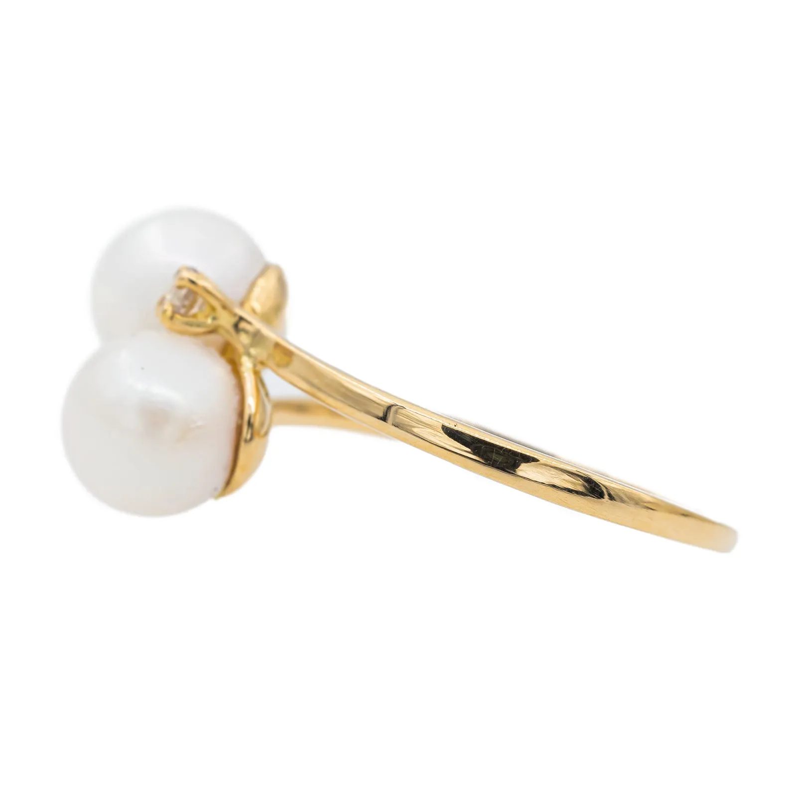 Bague Toi & Moi Or jaune Perle sold by 58 Facettes product image thumbnail 4