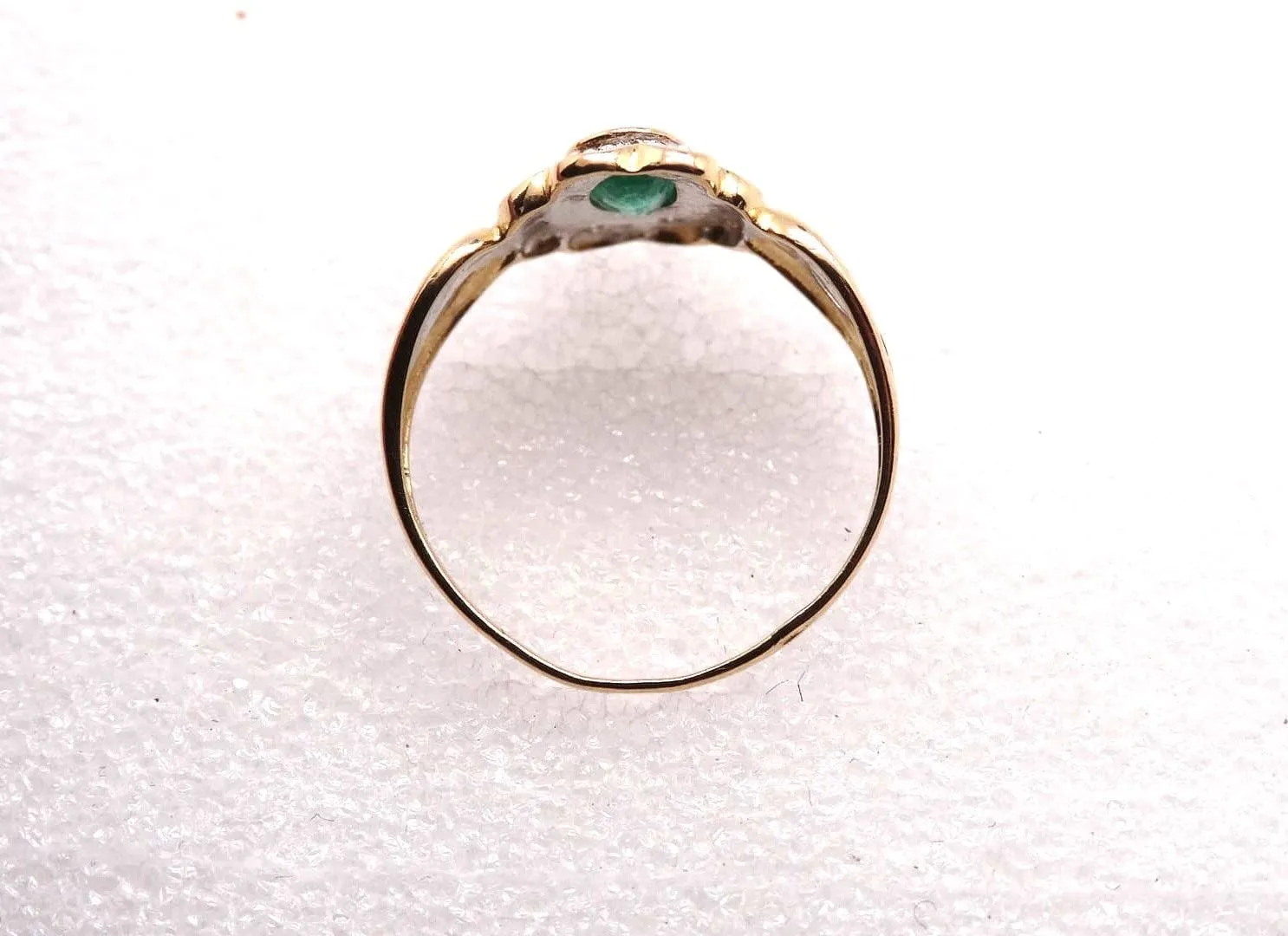 Bague emeraude et diamants sold by 58 Facettes product image thumbnail 2