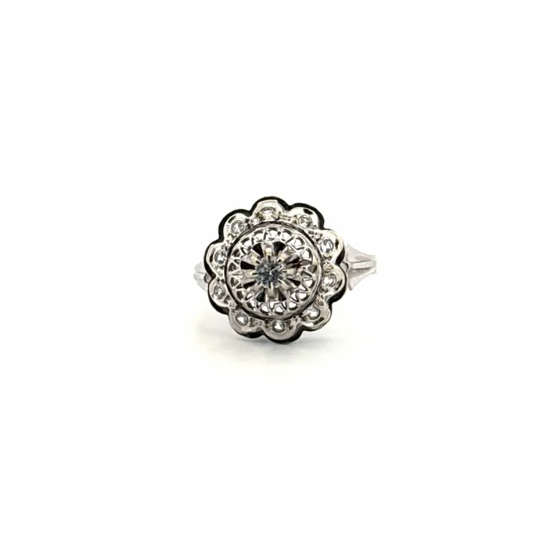 Bague Or Blanc 18k & Diamants sold by 58 Facettes
