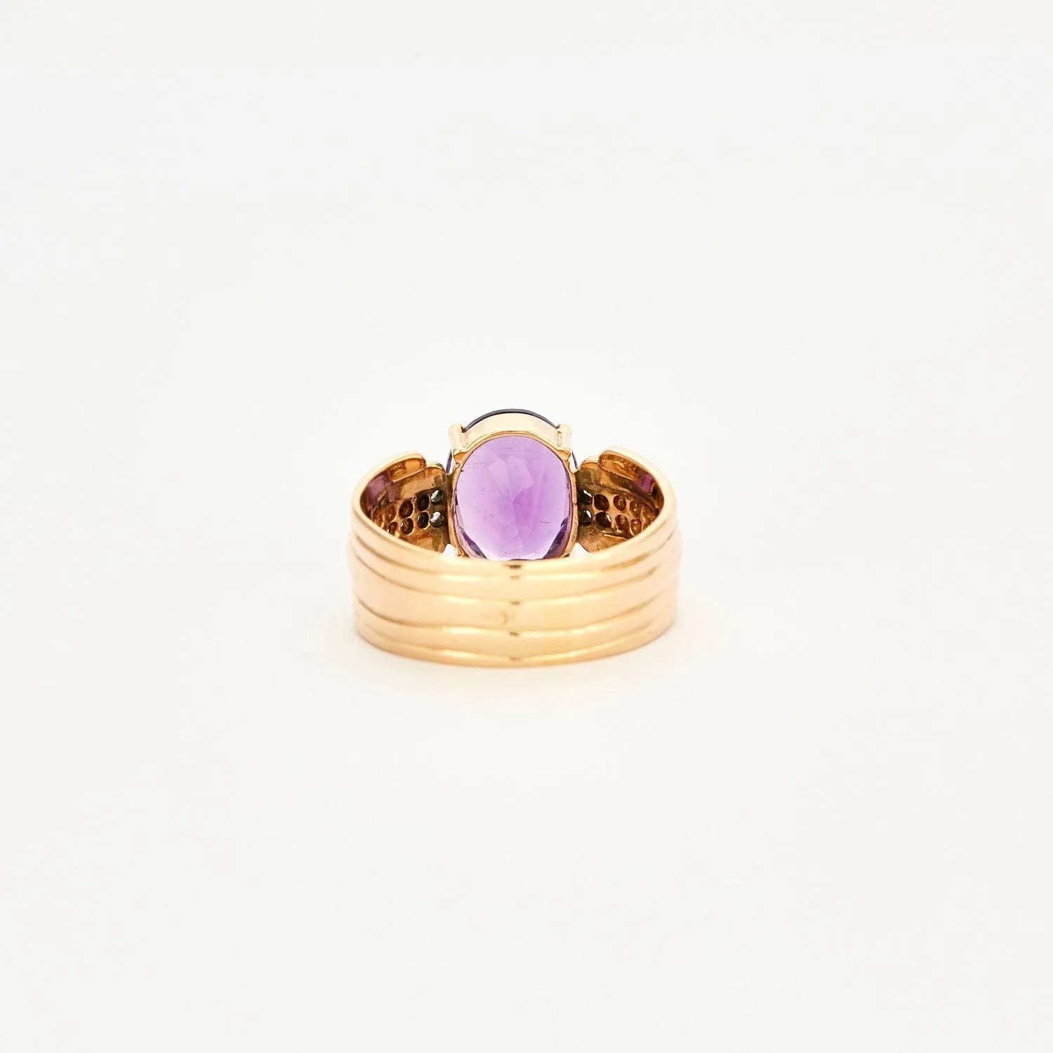 Bague en or rose Améthyste et diamants sold by 58 Facettes product image thumbnail 5