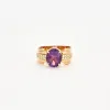 Bague en or rose Améthyste et diamants sold by 58 Facettes