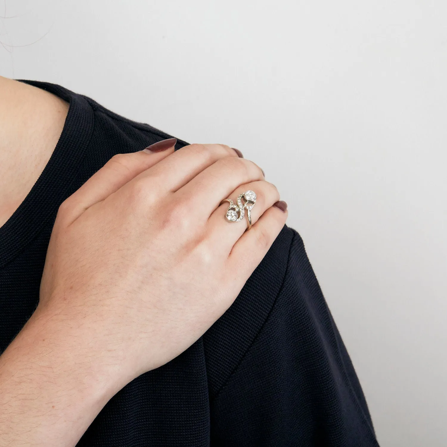 Bague toi & moi Or et Diamants sold by 58 Facettes product image thumbnail 2