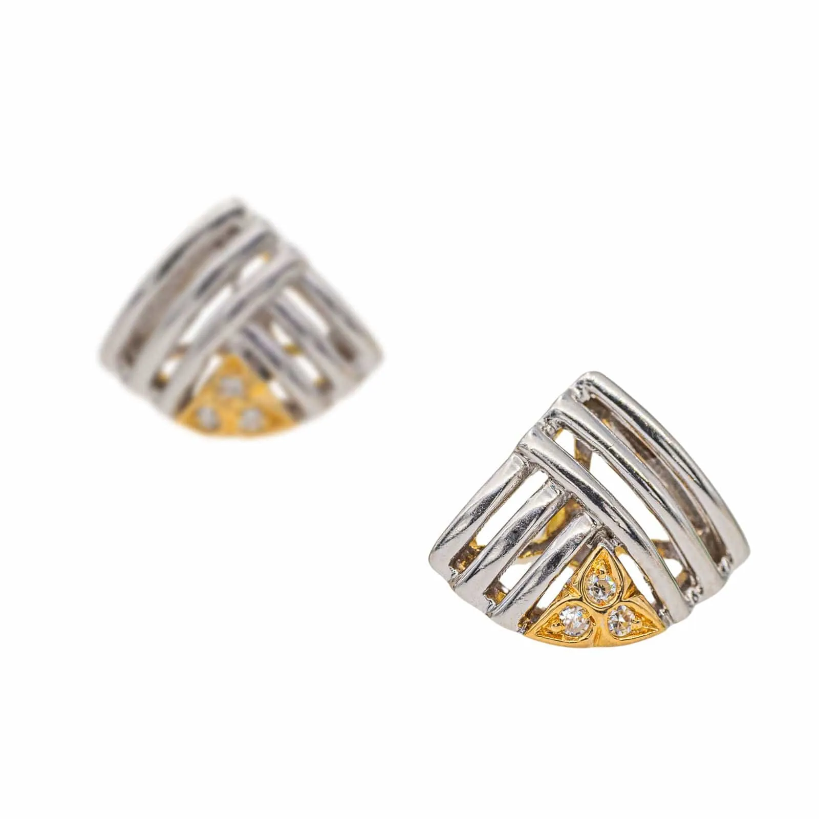 Boucles d'oreilles Puces Or blanc Diamant sold by 58 Facettes product image thumbnail 4