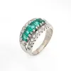 Bague Diamant Émeraude Vintage Or Blanc sold by 58 Facettes